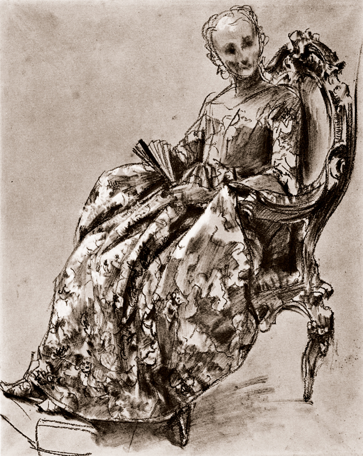  Adolpyh Von Menzel —— 阿玛莉埃公爵夫人的肖像